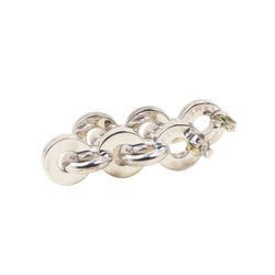 HERMÈS "Voltige" Silver Drop Earrings