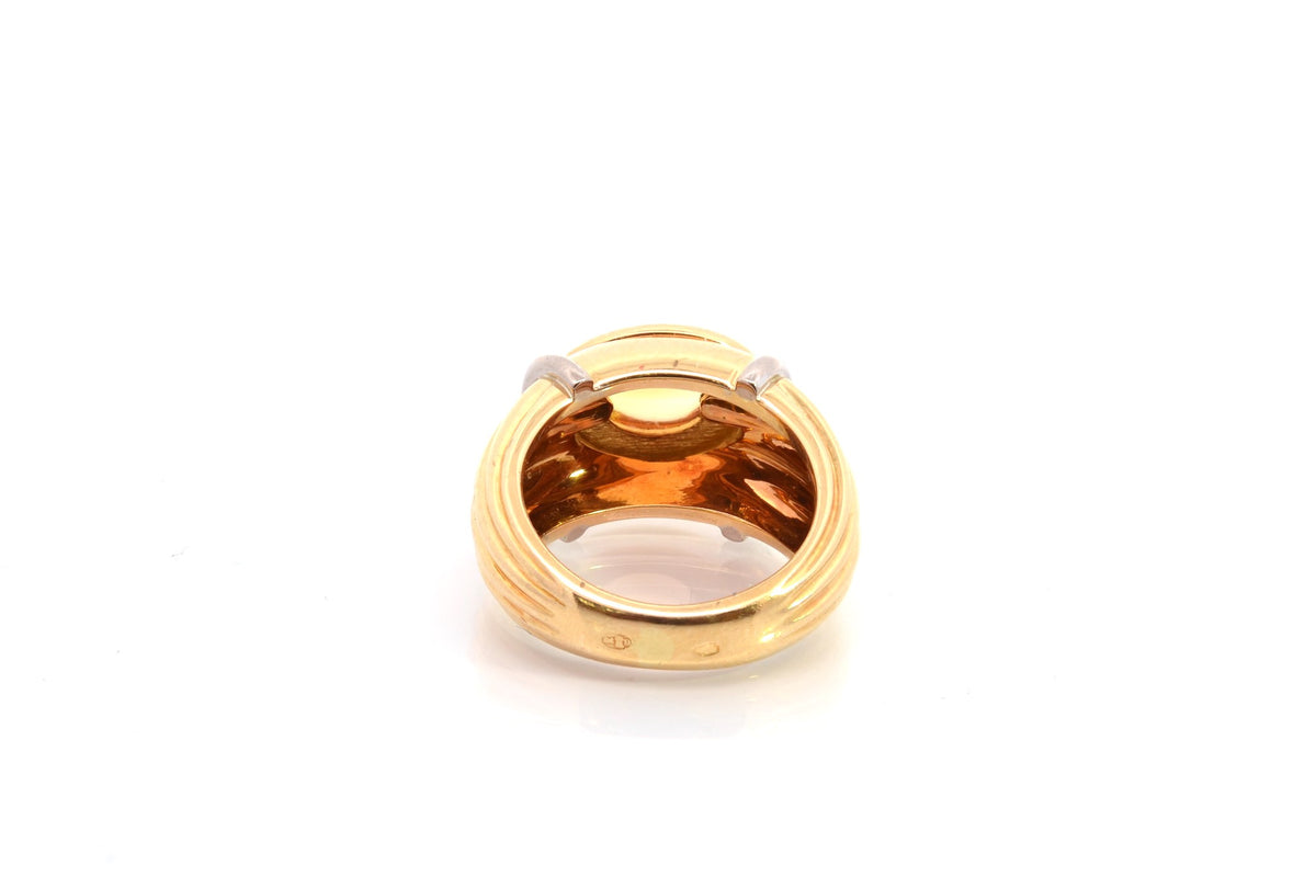 Bague Jonc BOUCHERON Jaïpur en or jaune et citrine