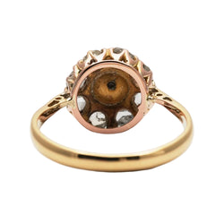 "Entourage" Ring in Yellow Gold, Pearl, and Diamonds