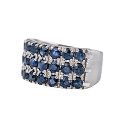White gold Sapphire Band Ring