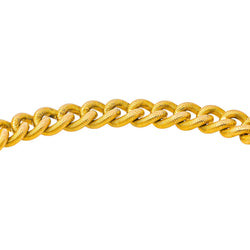 Yellow Gold Curb Chain Bracelet