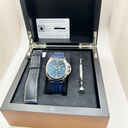 PANERAI "Luminor Base" Watch in Steel and Rubber