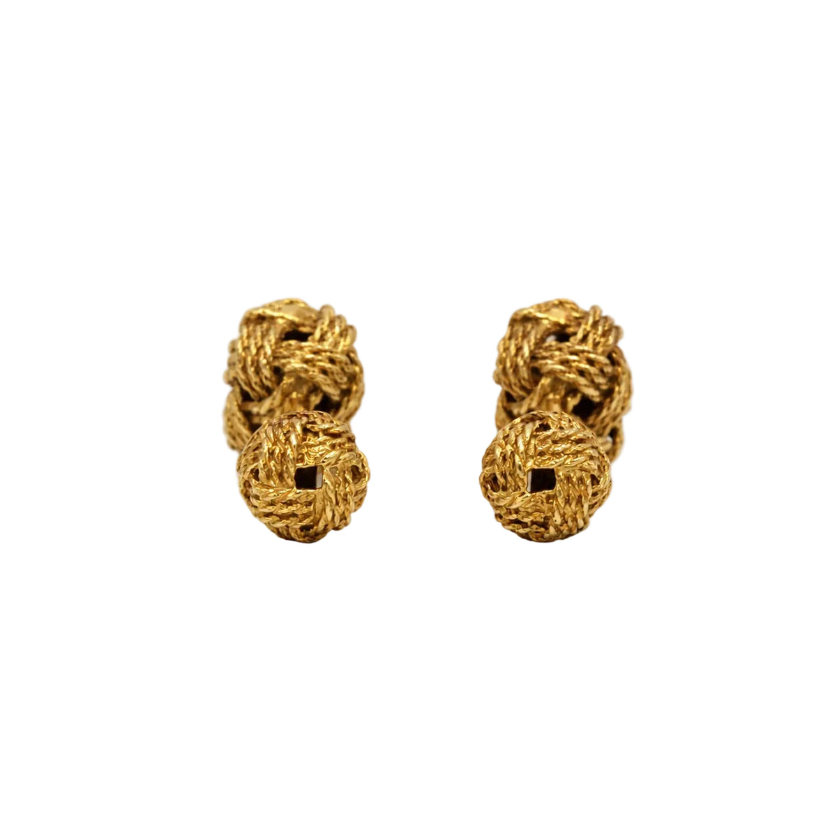 HERMÈS yellow gold cufflinks