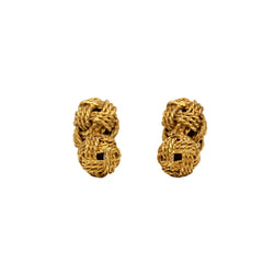 HERMÈS yellow gold cufflinks