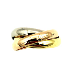 CARTIER "Trinity" MM Wedding band in white gold, yellow gold, and rose gold