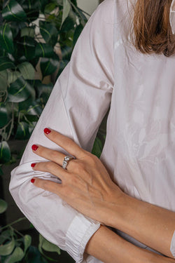 Bague Solitaire Or blanc Diamant