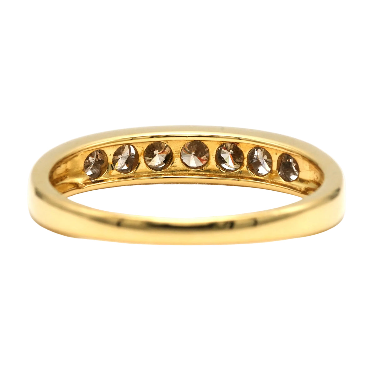 Yellow Gold and Diamond Wedding Band