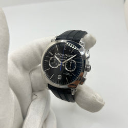 CHAUMET "Dandy" Watch in Steel and Leather