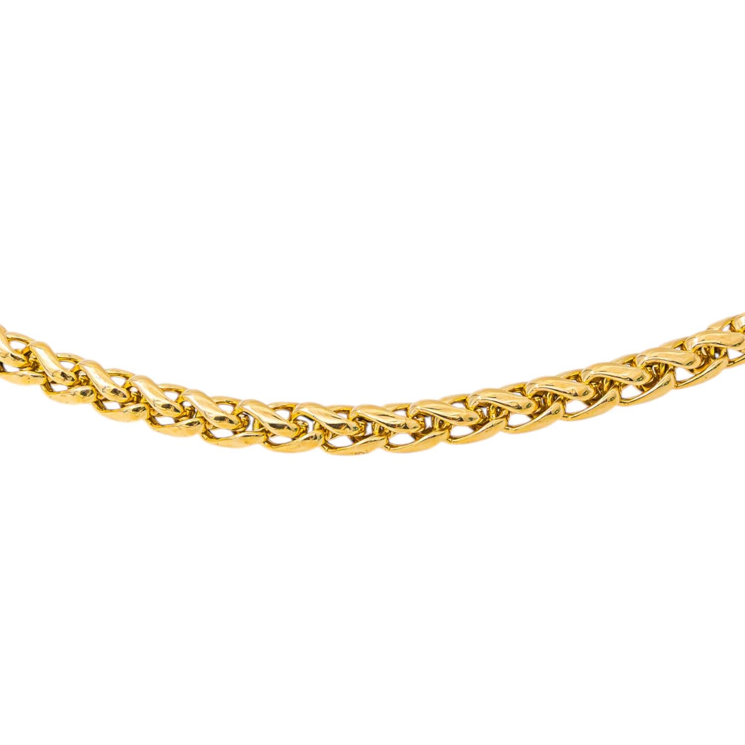 Yellow gold necklace