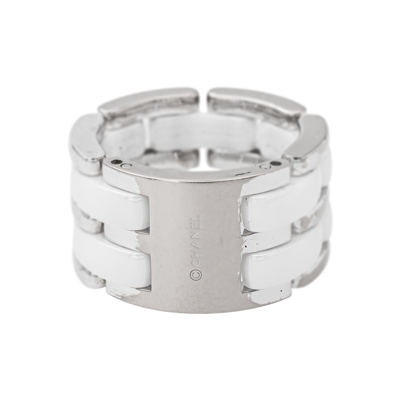 Chanel Bague Ultra Or blanc