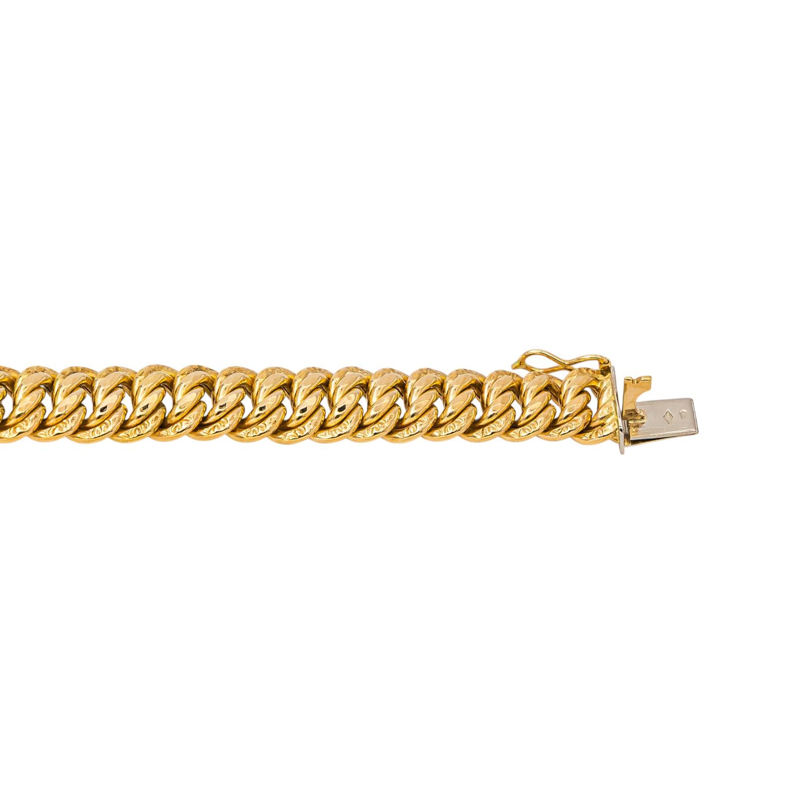 Yellow Gold American Link Necklace