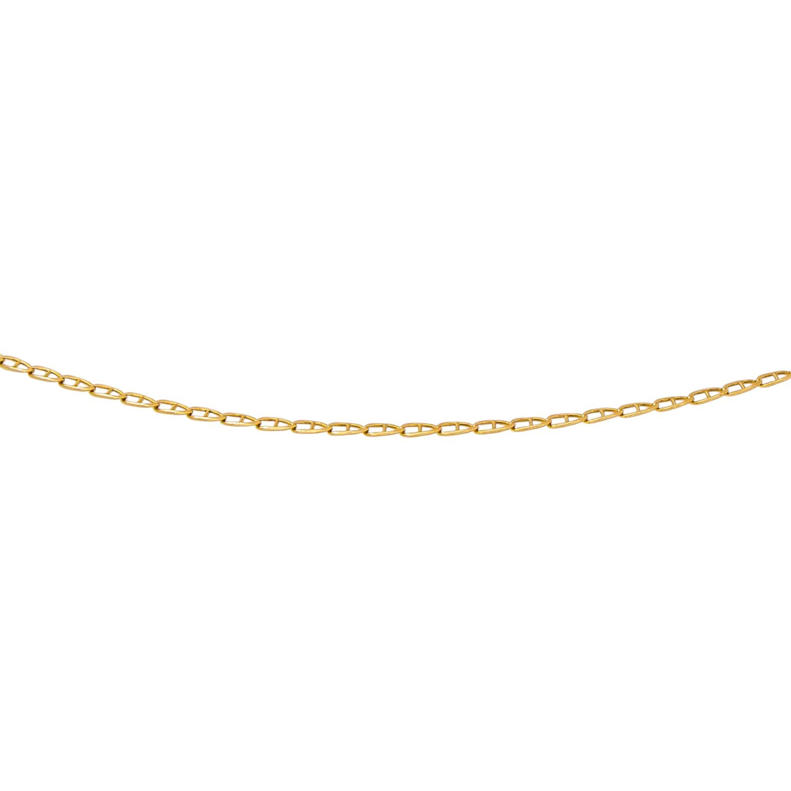 Yellow Gold Nautical Link Necklace