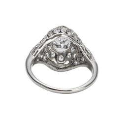 Platinum and Diamond Dome Ring