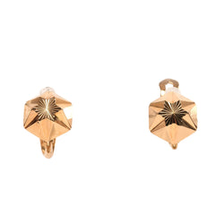 Yellow Gold Lever-back Earrings