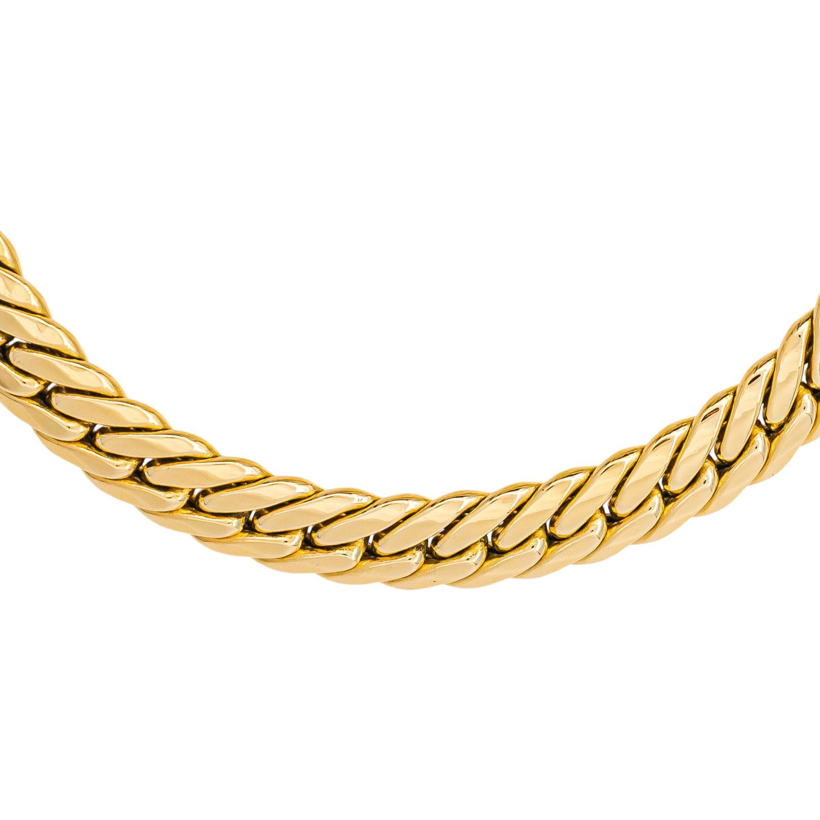 Yellow Gold English Link Bracelet