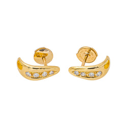 Boucles d'oreilles Dormeuses Or jaune Diamant