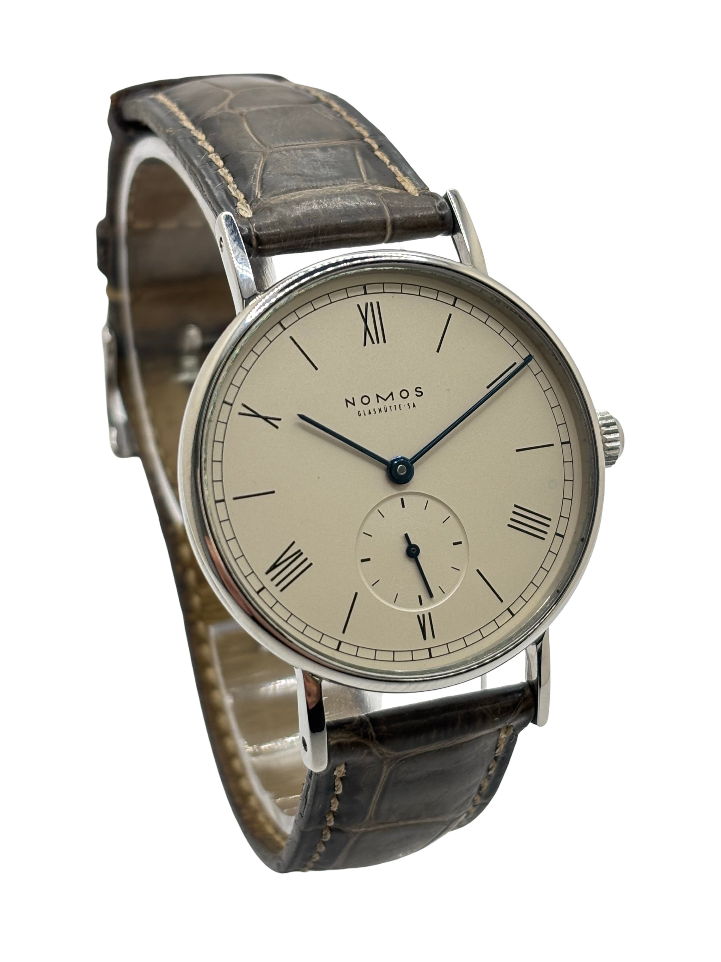 NOMOS Watch in Steel and Leather