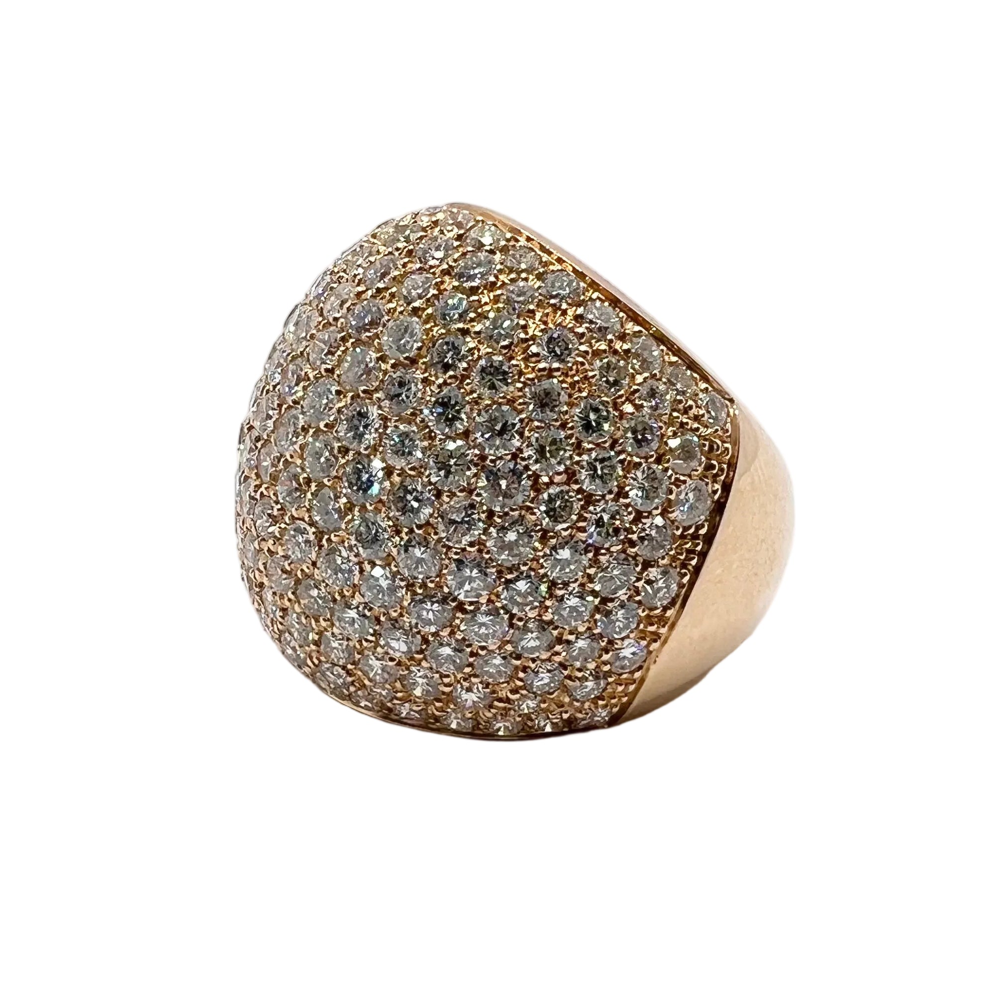 Rose Gold and Diamond Pave Ring