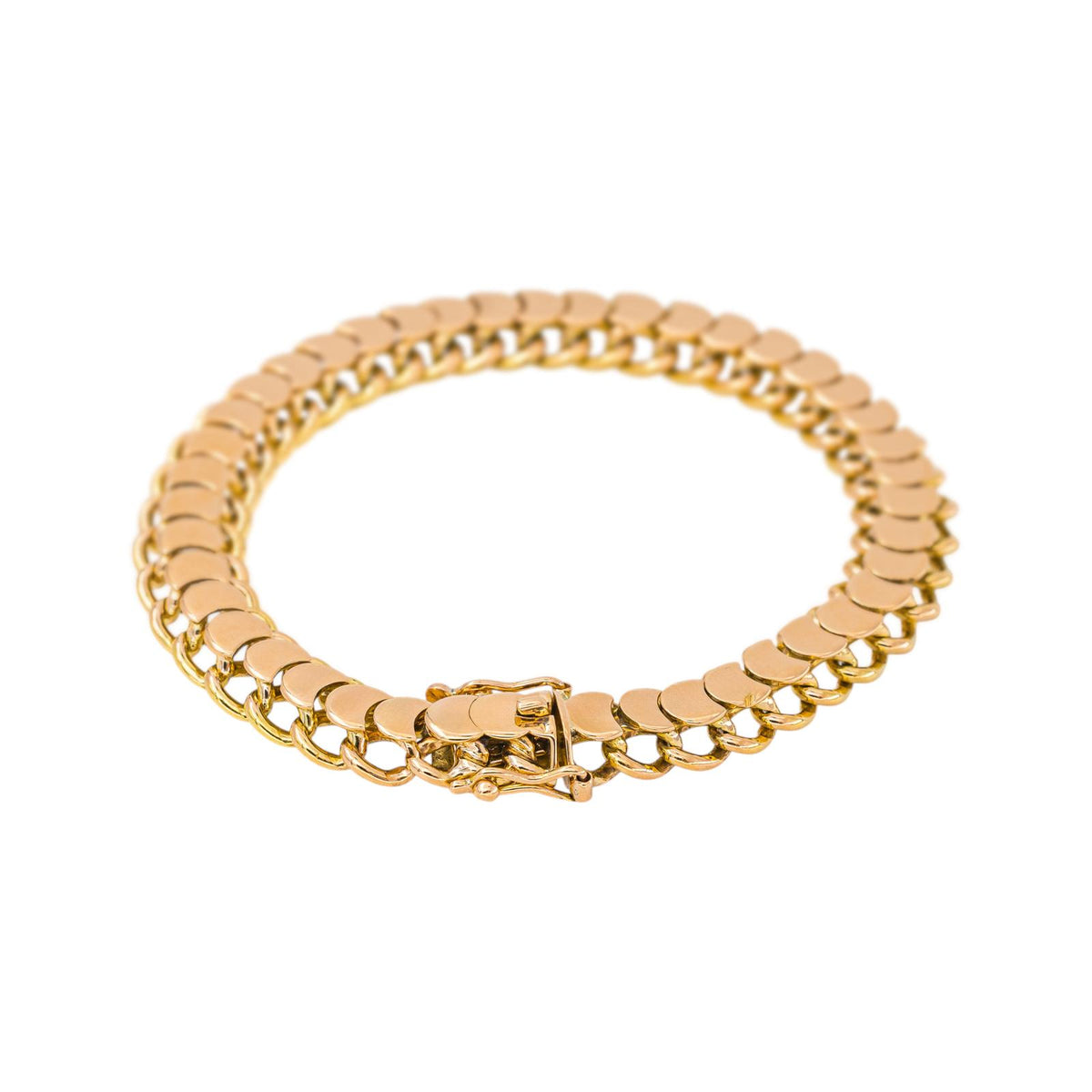 Bracelet Maillon Demi Lune Or rose