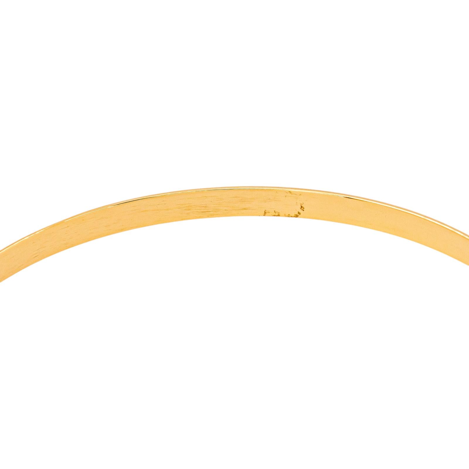 Yellow Gold Bangle Bracelet