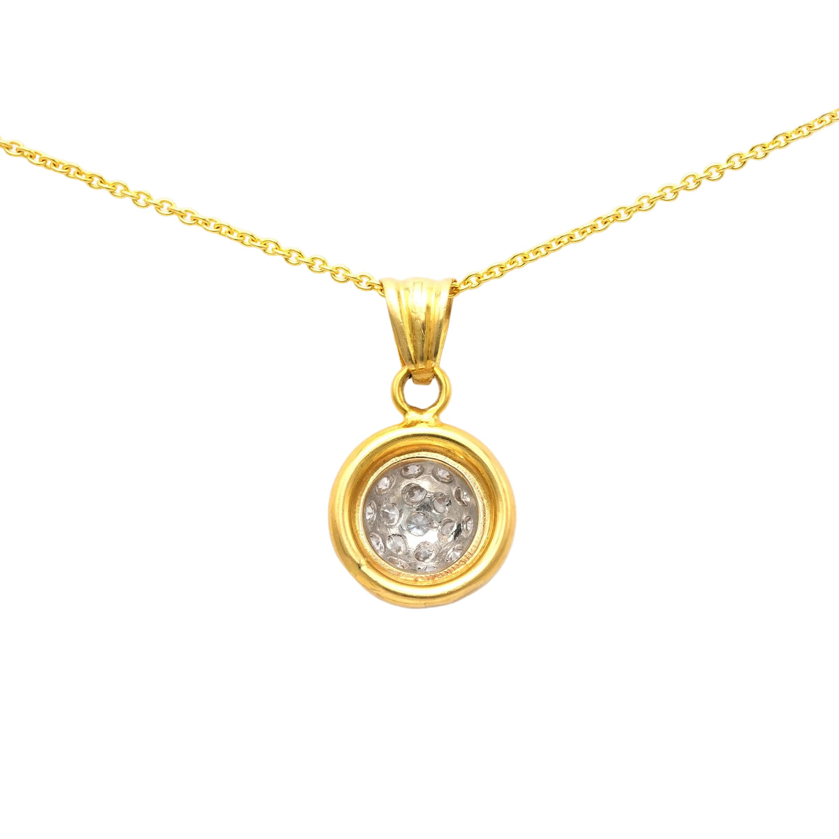 Yellow Gold and Diamond Pendant