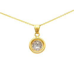 Yellow Gold and Diamond Pendant