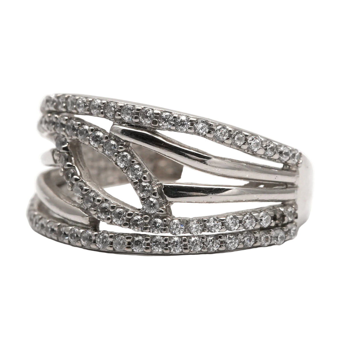 White Gold Diamond Pave Ring