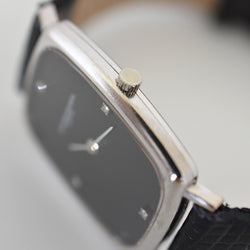 VACHERON CONSTANTIN watch in white gold, stainless steel, leather, Onyx, and Diamonds