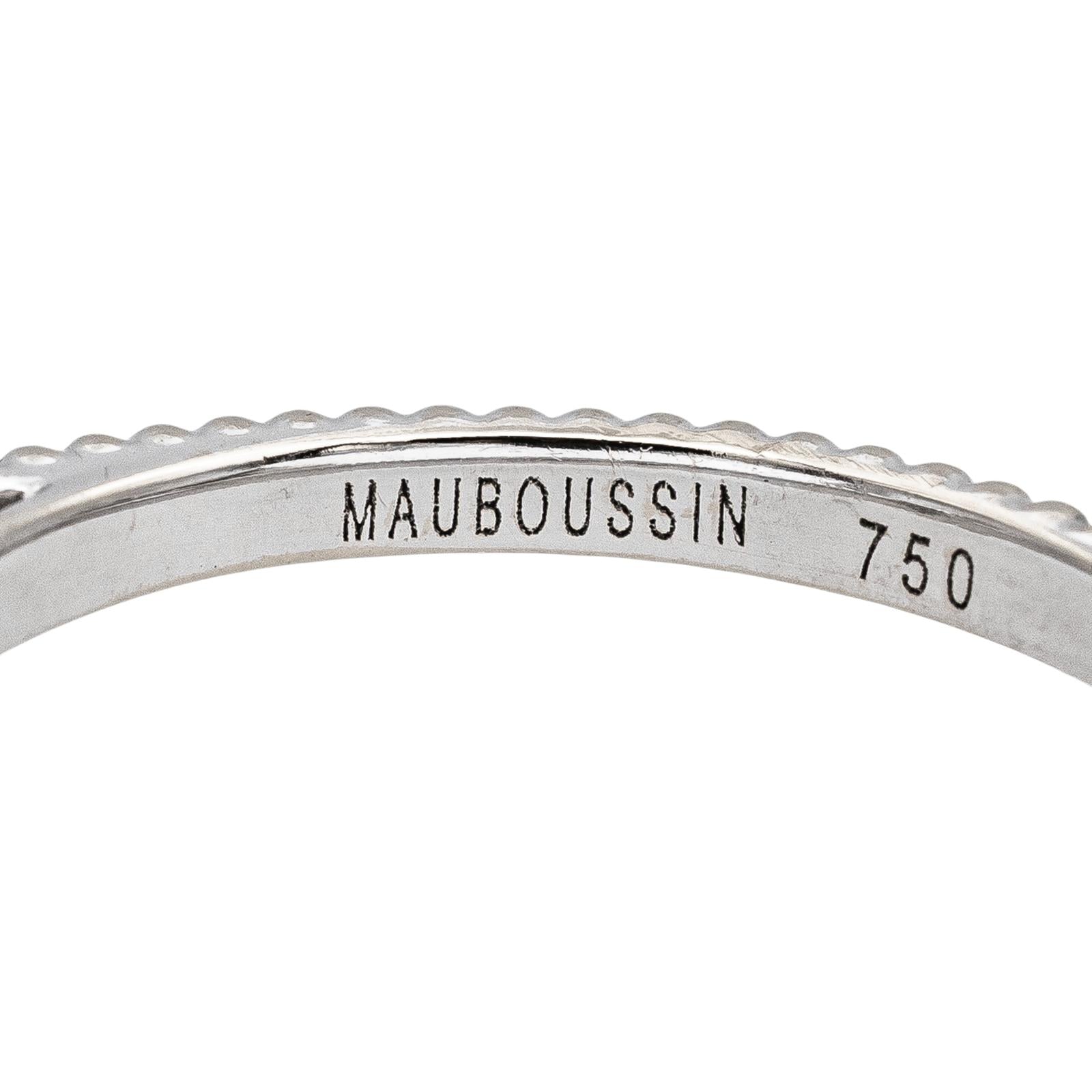 Mauboussin "Fan" Solitaire Ring—A Fan from Day One—White gold, Diamond