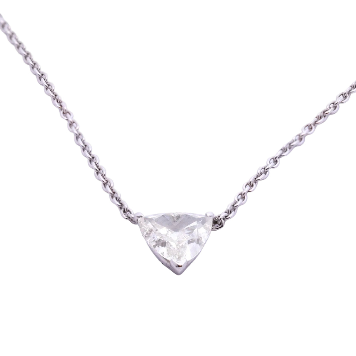 Collier Pendentif en or blanc et diamant