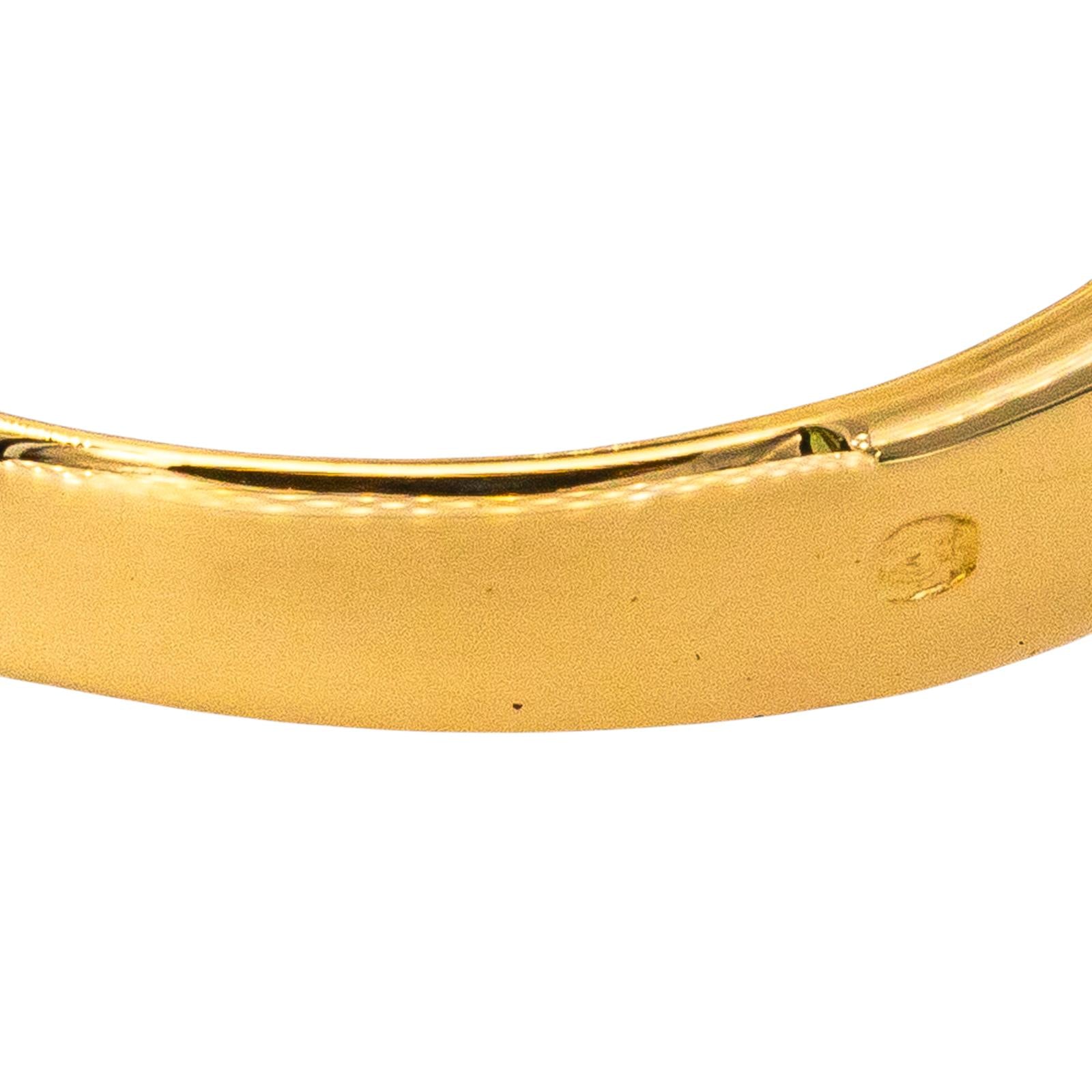 Yellow Gold Diamond Bangle Ring