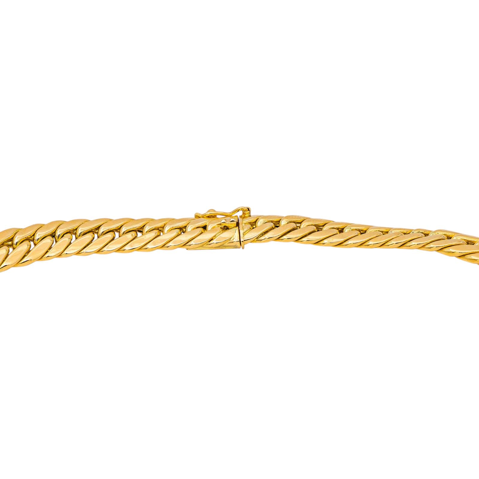 Yellow Gold English Link Necklace