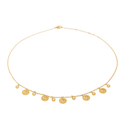 Dior "Rose des vents" Necklace in Yellow gold with Diamonds