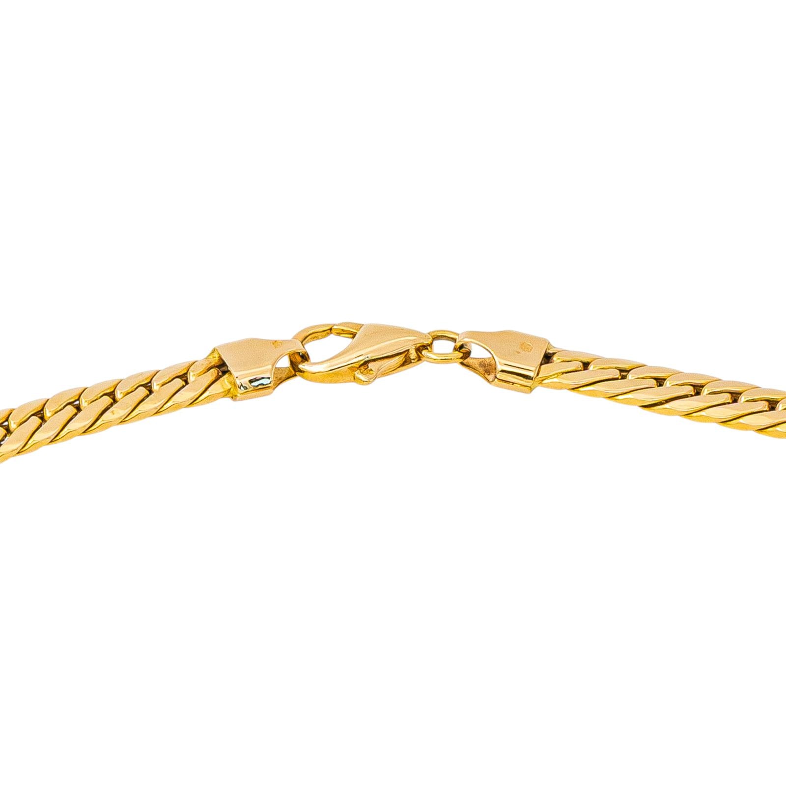 Yellow Gold Curb Chain Necklace