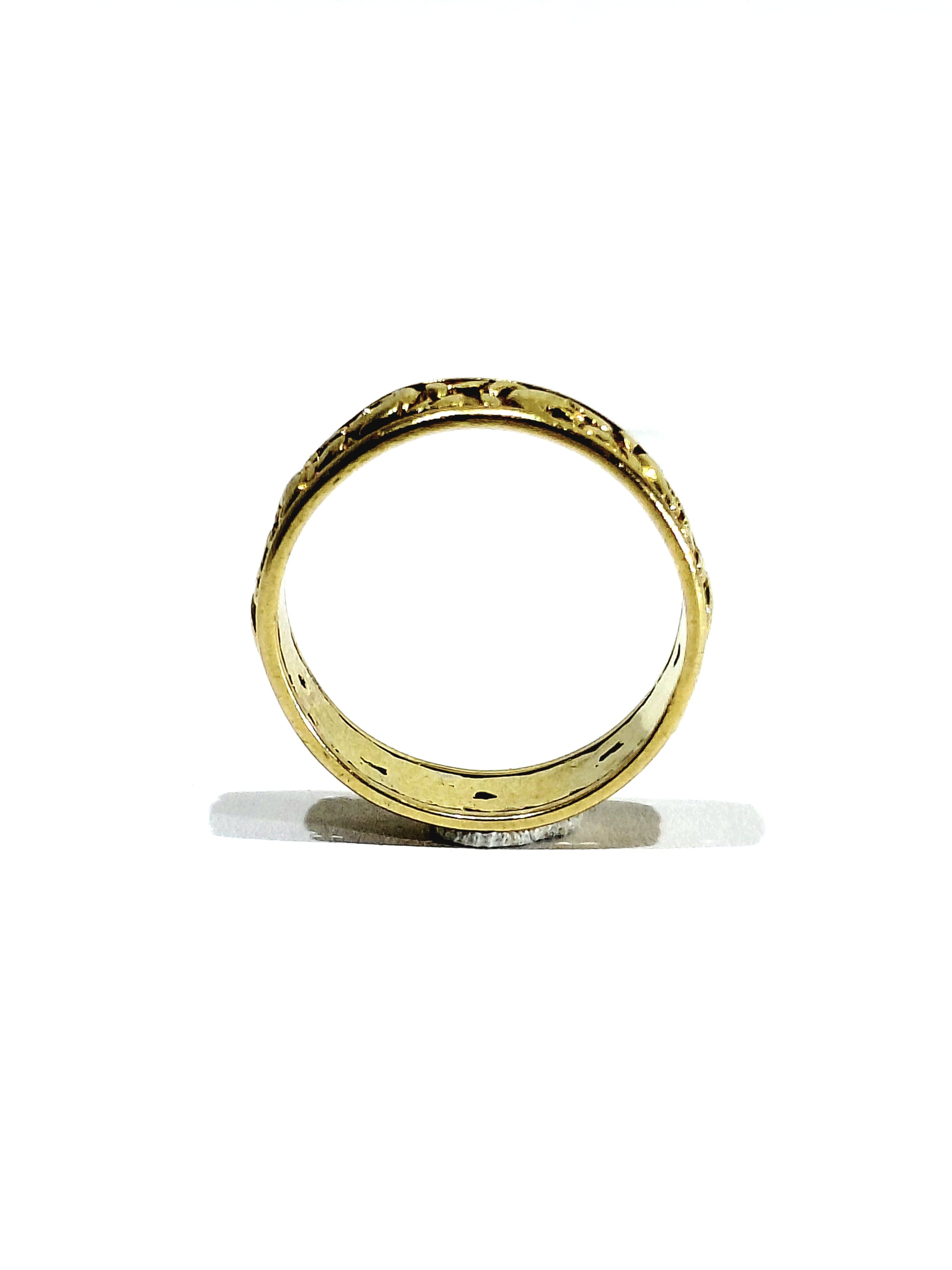 Art Nouveau Yellow Gold Ring