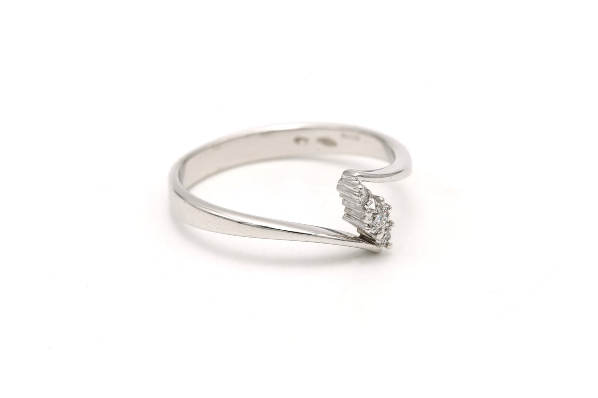 "Toi & Moi" Ring in White Gold and Diamonds