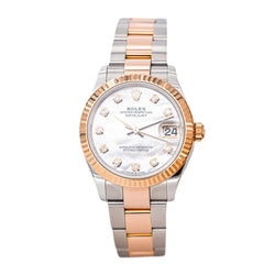 Rolex Datejust Watch, Rose gold and Mother-of-pearl