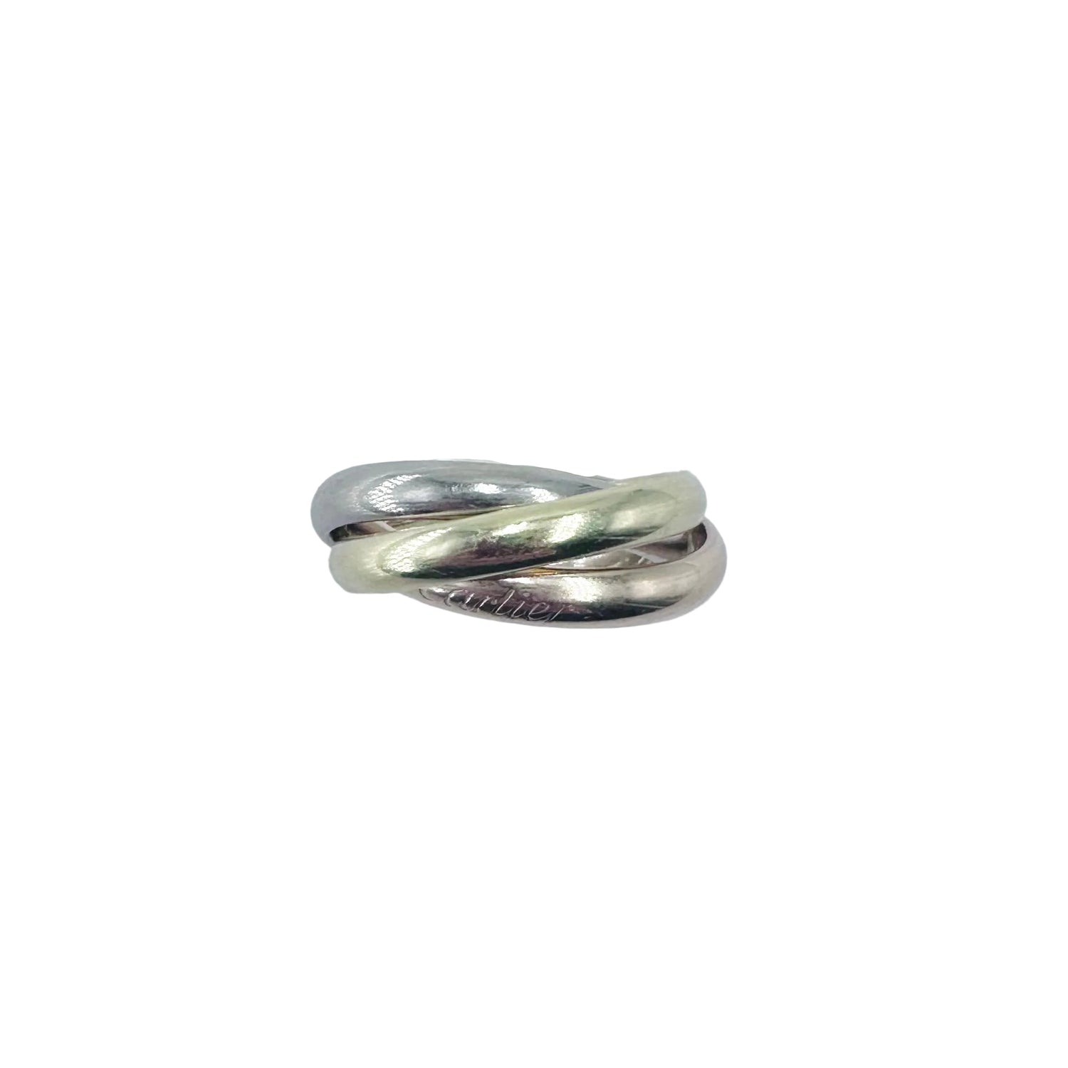 CARTIER "Trinity" Ring in white gold, yellow gold, and rose gold