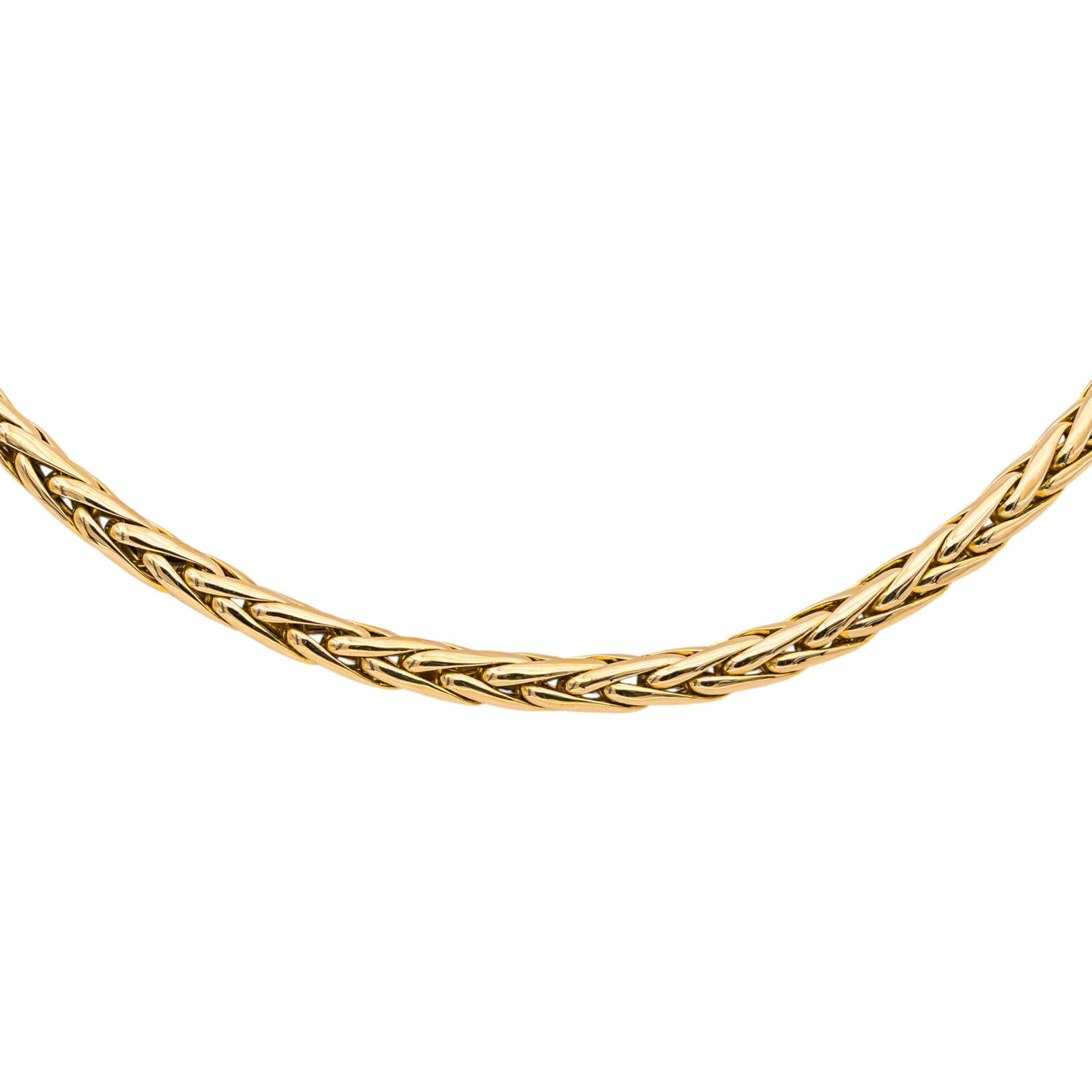Collier Maille palmier Or jaune