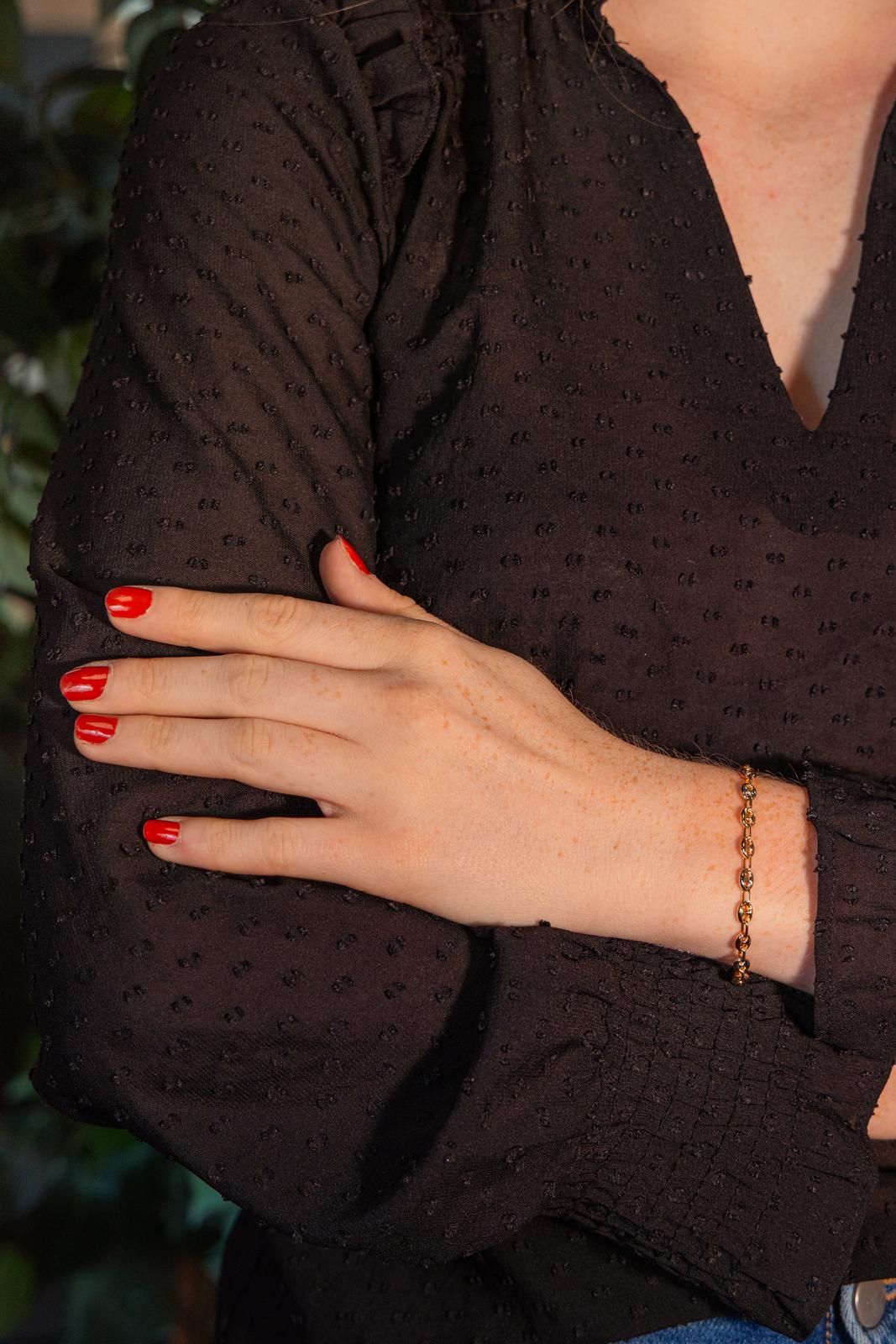 Bracelet Grain de café Or jaune