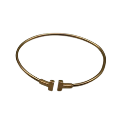 TIFFANY & CO. "T Wire" Rose Gold Bangle