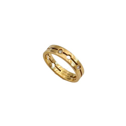 DINH VAN "Pulse" PM Ring in Rose gold and Diamonds