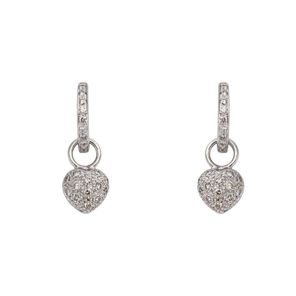 Boucles d'oreilles Or blanc Diamant