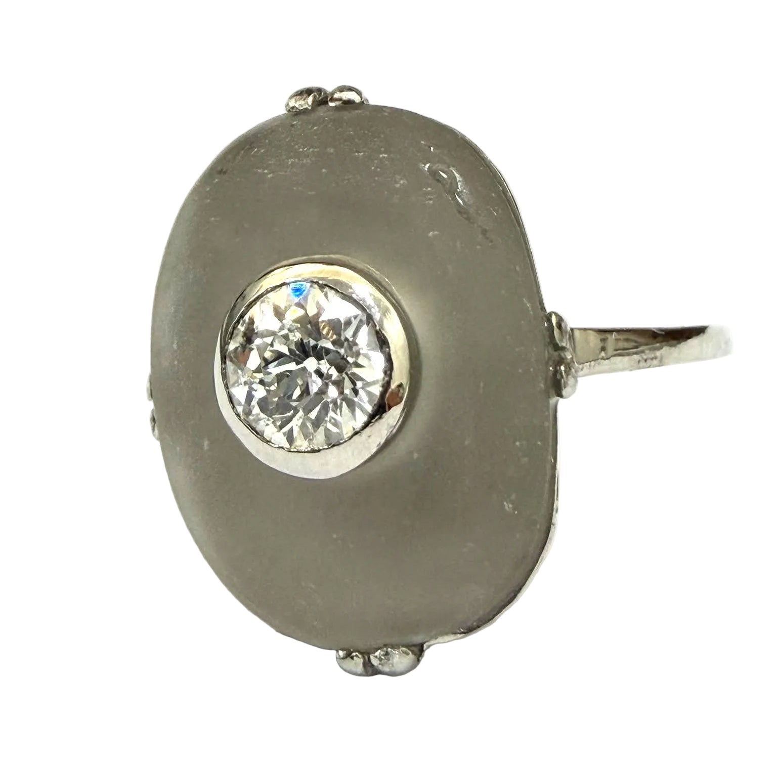 Platinum and Diamond Solitaire Ring