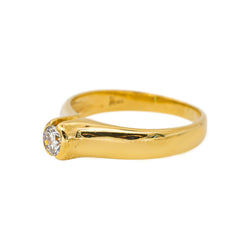 Bague Solitaire Or jaune Diamant