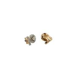 Art Deco Clip-On Earrings in Platinum, Yellow Gold, and Diamonds
