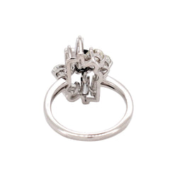 White gold, Sapphire and Diamond Ring