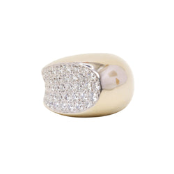 FRED "Candy" White Gold and Diamond Bangle Ring