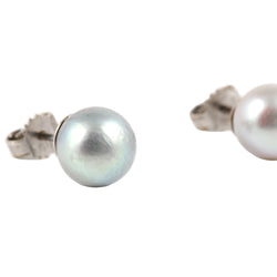 White Gold Earrings with Pearls