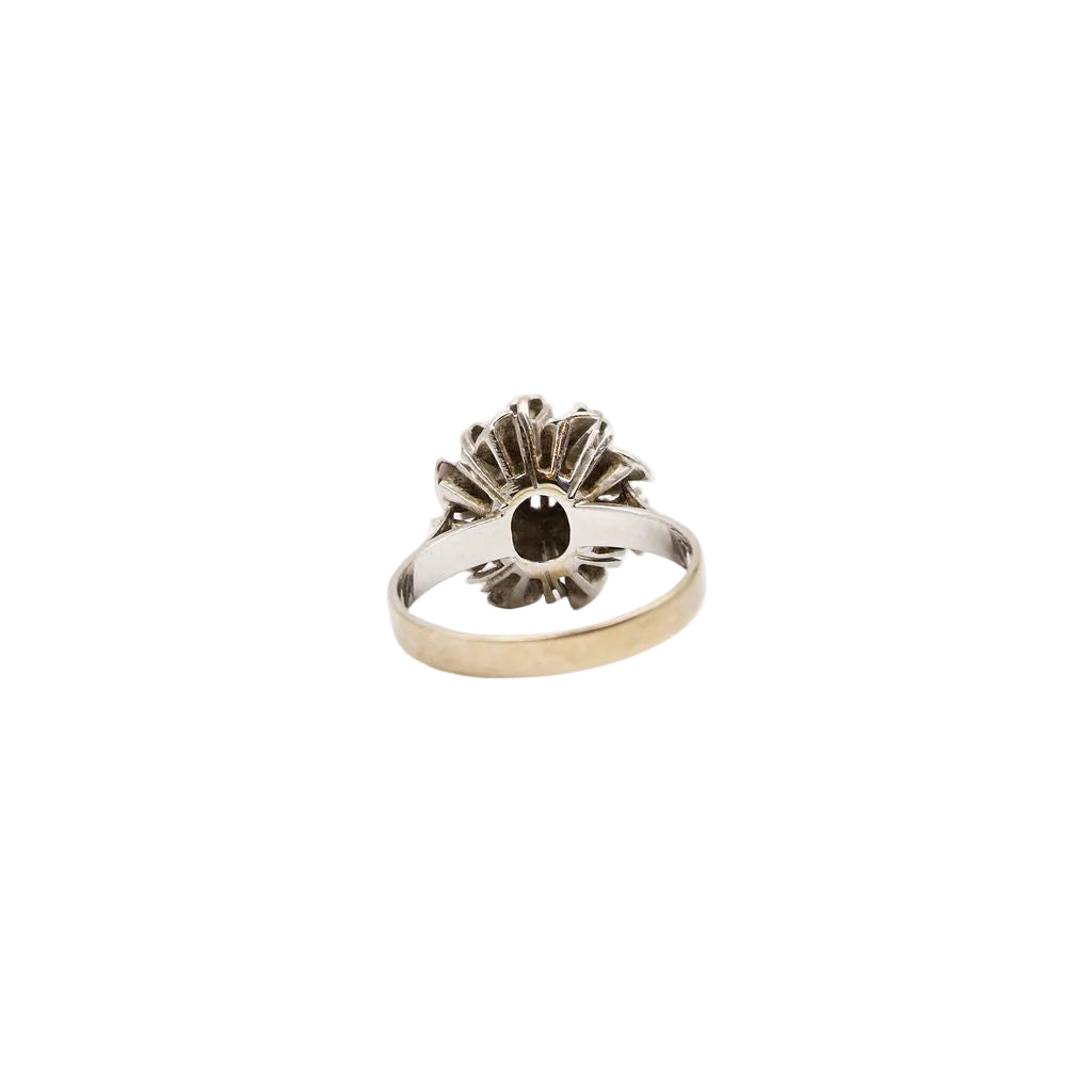 Bague Entourage en or blanc et diamants
